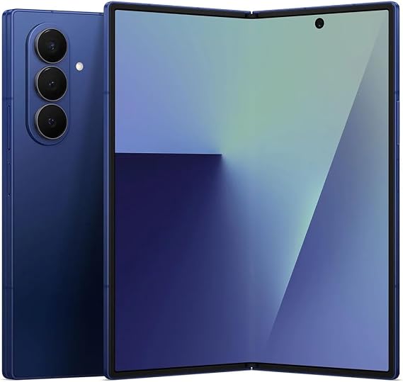 Samsung Galaxy Z Fold 7 5G SM-F966B/DS 512GB 12GB Dual SIM Factory Unlocked GSM Smartphone, 7.6" 120Hz AMOLED Display, 50MP Cameras - International Version (Blue Shadow)