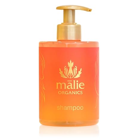 Malie Organics Shampoo, Mango Nectar Scent, Daily Cleanse for All Hair Types, Kukui Nut Oil + Macadamia Nut Oil + Quinoa Protein, Vegan