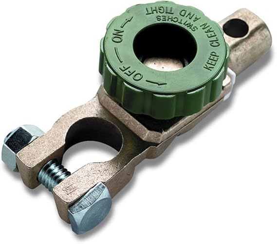 WirthCo Battery Doctor 20310 Side Mount Battery Disconnect Switch with 15A Fused Bypass, 500 Surge / 125 Continuous Amps, 12 Volt (20310)