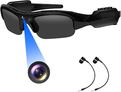 Camera Sunglasses Bluetooth Sports Camera Smart Glasses HD 1080P Video Glasses Support Take VideosPhotos for Outdoor Activities