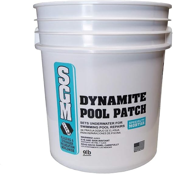 SGM Pool Patch Plaster Repair for Swimming Pool White 9-lbs