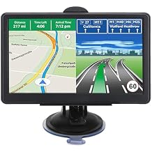 GPS Navigator for Car Truck RV, 7 Inch Touch Screen, Latest 2026 Maps for Car GPS, Support Voice Turn-by-Turn Guidance, Speed and Red Light Warning, Custom Truck Routing