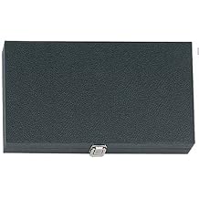Hard-Sided Black Jewelry and Collector's Display Case 15 x 9 x 2-Inces Felt-Lined Solid Top