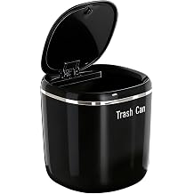 Generisch Mini rubbish bin for the desk, push button lid, waste bin and rubbish bins, for kitchen, office, dorm, car, indoor and outdoor use