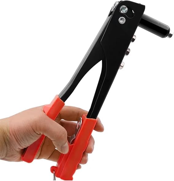 Orret Home 24cm Professional Pop Rivet Gun – Steel Body Hand Held Rivet Machine, Durable and Ergonomic Rivet Tool, Suitable for Metal, Plastic and Leather