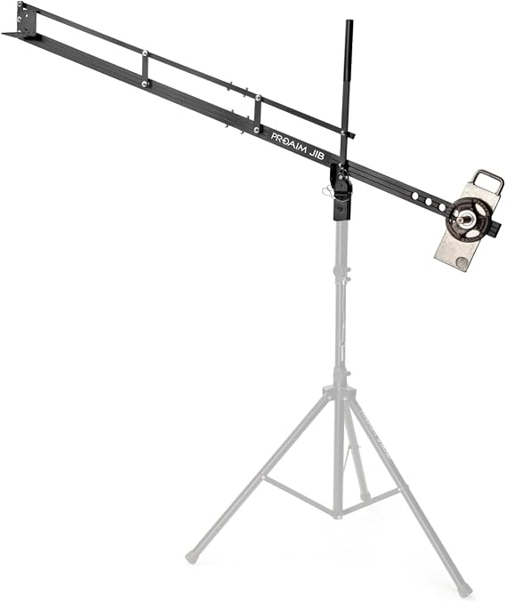 PROAIM 9ft Camera Crane Jib Arm for 3-axis Gimbals, Pan-Tilt & Fluid Head. for Tripod w/ 33mm Pipe/Mast. for DSLR Video Cameras up to 8kg /17.6lb (P-9)