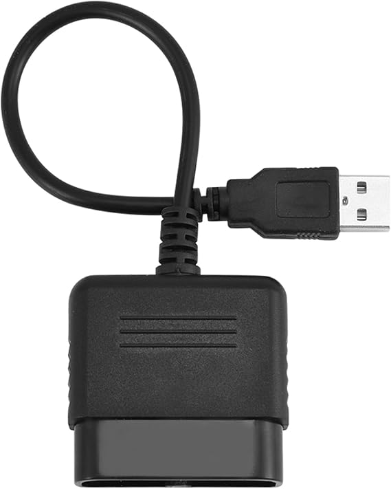 PS2 to USB Adapter, Double Vibration Controller Adapter, Controller Extension, Accessories Compatible with PS2 to PS3/PC