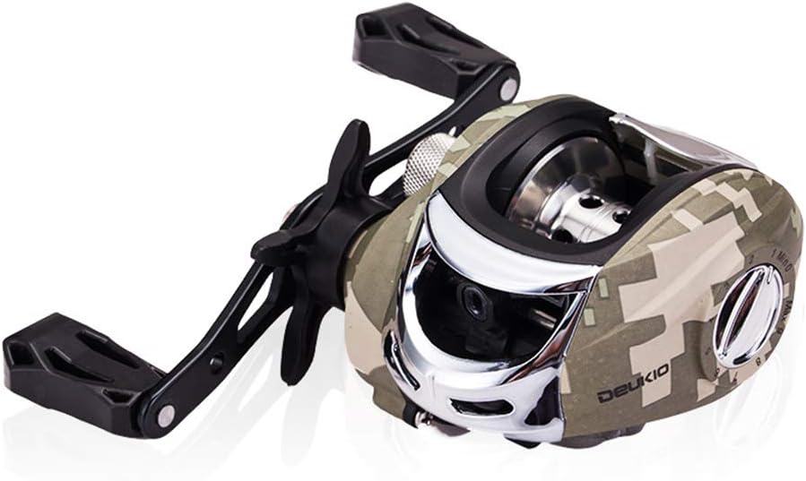 Fishing Reel 51bb Baitcast Reel Peche SaltwaterFreshwater Carp Fishing Tackle Sea Vissen LeftRight Hand 7.3:1 Bait Casting