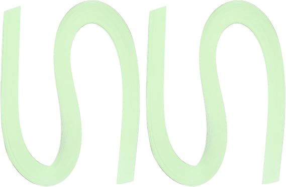 PATIKIL 240pcs Quilling Strips Paper 3/8"(10mm) 21"(54cm) Origami Paper Quilling Strip for Art DIY Hand Craft Christmas, Light Green
