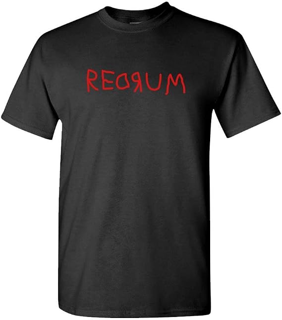 The Goozler Redrum - 80's Horror Movie Kubrick Murder - Mens Cotton T-Shirt
