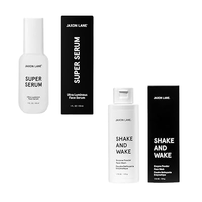 JAXON LANE Shake And Wake Exfoliating Powder Face Wash & Super Serum Anti Aging Serum For Face