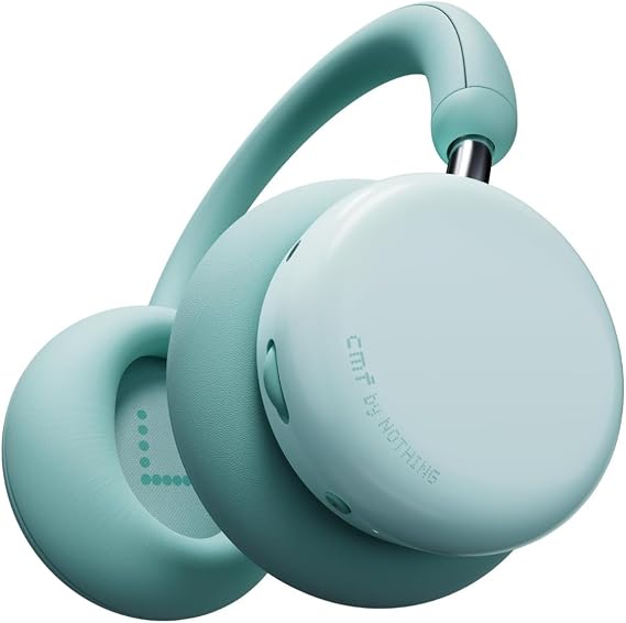 CMF by Nothing Headphone Pro Over-Ear Headphones Bluetooth 5.3 Compatible Up to 100 Hours Playback Hybrid Active Noise Cancelling LDAC & Hi-Res Certified 40mm Drivers Spatial Audio with Microphone