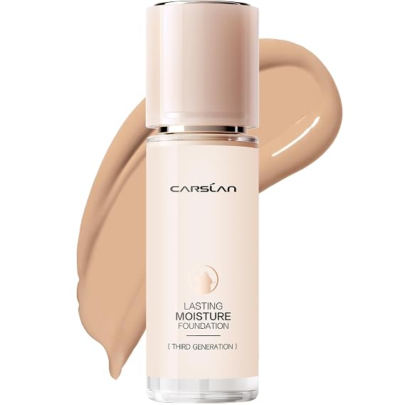CARSLAN Lasting Moisture Foundation for Medium Coverage with Dewy Wear, M01