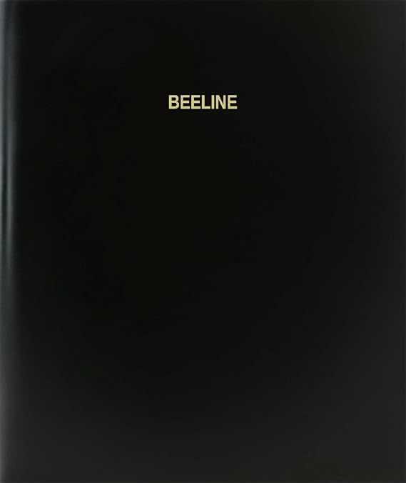 Beeline Log Book/Journal/Logbook - 120 Page, 8.5''x11'', Black Hardbound (XLog-120-7CS-A-L-Black(Beeline Log Book))