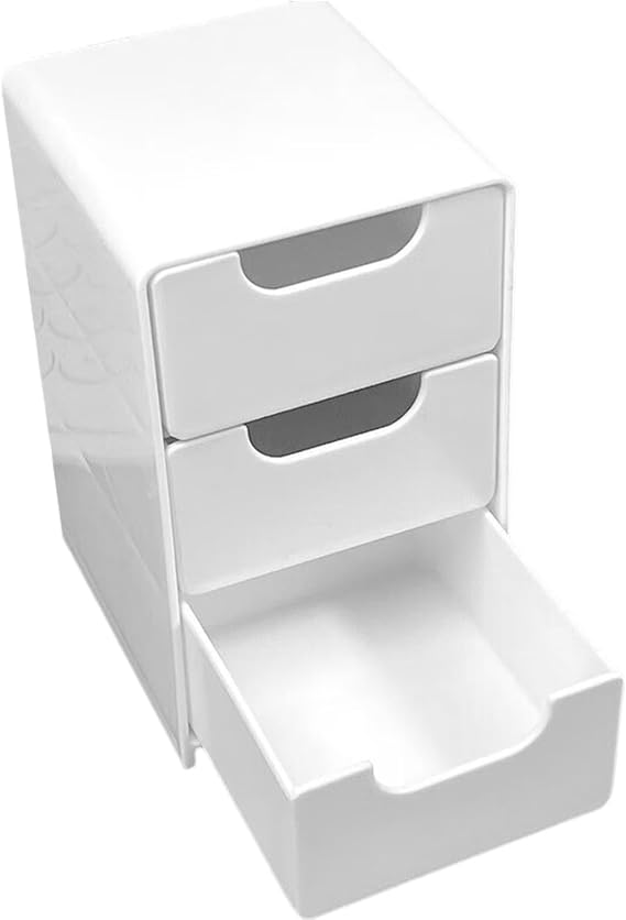 Offices Supply Organizer, Drawer Storage Solution, Multi Compartment Jewelry Drawer Organizer, Desk Clutter Organizer With 3 Layer, 5.12x3.15x3.54 Inches For Jewelry
