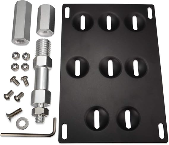 GTP Front Bumper Tow Hook License Plate Mounting Bracket Holder Relocator Compatible with BMW 12-18 3-Series 4DR F30/F31, 14-18 4-Series F32 F33 F36, 11-20 5-Series F10 G30,11-19 Mini Cooper F55 F56