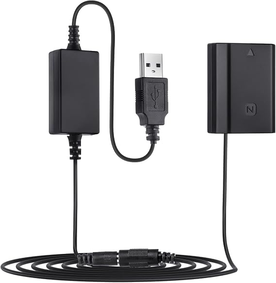 Fomito USB DC Coupler Replacement BC-QZ1 Charger, NP-FZ100 Dummy Battery for Sony A7III A7RIII A9 A9S
