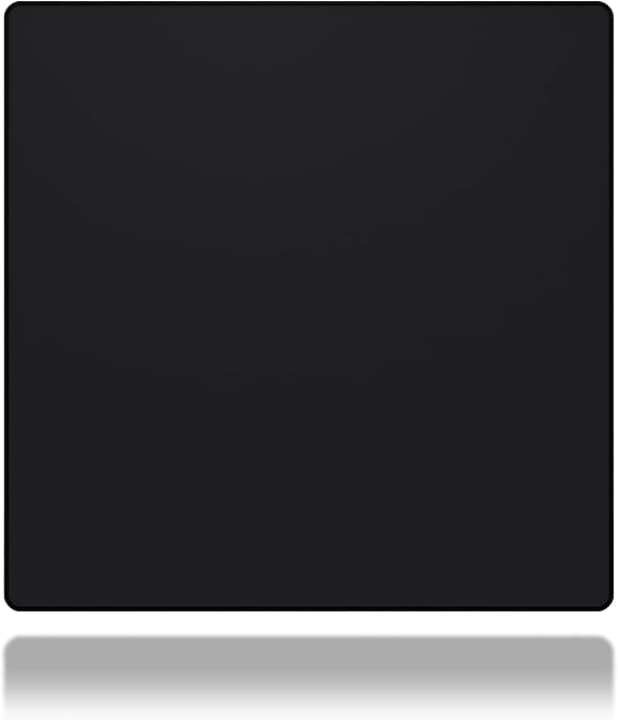 Gamer Boss - Gaming Mouse Pad - 18 x 16 Inches - 4mm Thick with Stitched Edges, Non-Slip Rubber Base, Premium Cloth Mousepad, Desk Mat for Laptop, Keyboard, Computer & PC (Medium, Black)