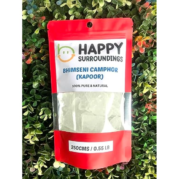 Bhimseni Camphor 100% Natural Camphor Tablets - for Pooja & Meditation 100g