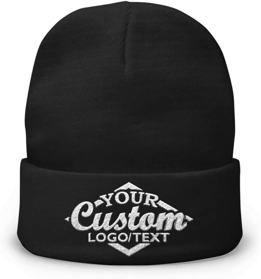 Custom Beanie Hat Personalized Embroidered Beanie Cap for Women and Men Design Logo Text Acrylic Gift Winter Soft Warm Beanie