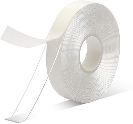 VERSAF Double Sided Tape Heavy Duty, 1/2 in x 120 in (10ft), Clear Double Sided Mounting Tape, Nano Adhesive Tape for Wall Decor Art, Carpet, LED Lights, Car Glass, DIY Crafts, Poster, Home, Office