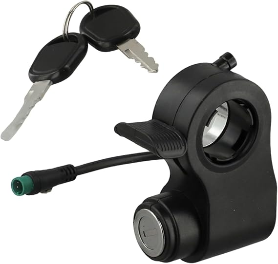Electric Door Lock for Kukirin for G2 Pro for Max Scooter,5-Pin Plastic Replacement with 2 Keys,Wear-Resistant Accessory