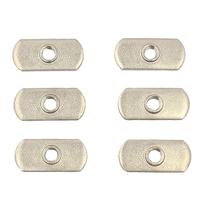 YakAttack Track Nut 6 Pack | ½” Wide Stainless Steel ¼-20 Thread Nuts for MightyMount, GearTrac & Most Kayak Track Systems | Marine-Grade Hardware | Made in USA