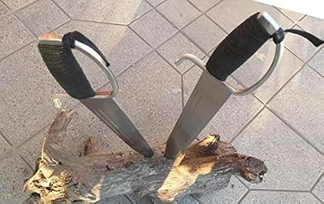 Kung Fu Wing Chun Bart Cham Dao,Yewen Double Knives,Stainless Steel Blade and handguard