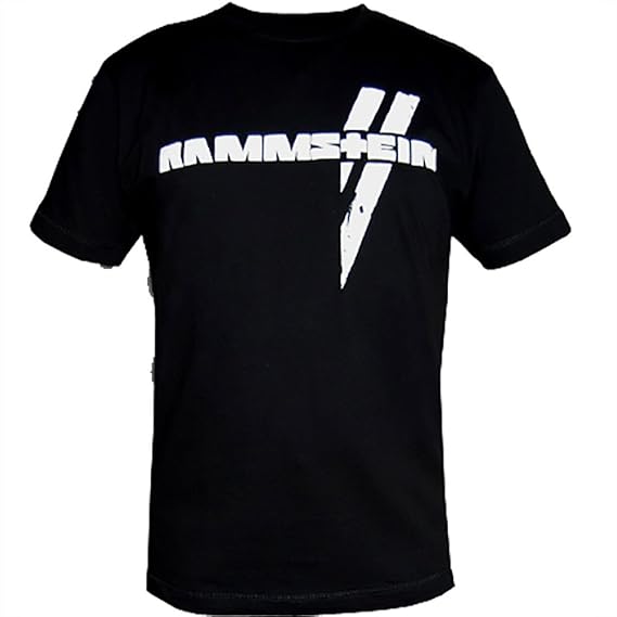 Rammstein, T-Shirt Weisse Balken