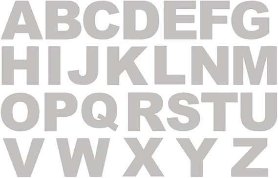 EORTA 26 Pcs Alphabetic Cake Stencils 10 inch A to Z Upper Letter Alphabet Templates Mold Fillings Layered Cake Maker Baking Tools for DIY Craft Painting Kitchen Cake Topper Decoration, White