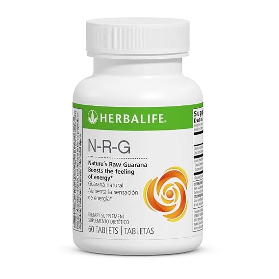 N-R-G Nature's Raw Guarana, Boosts the Feeling of Energy, Gluten-Free, 60 Tablets
