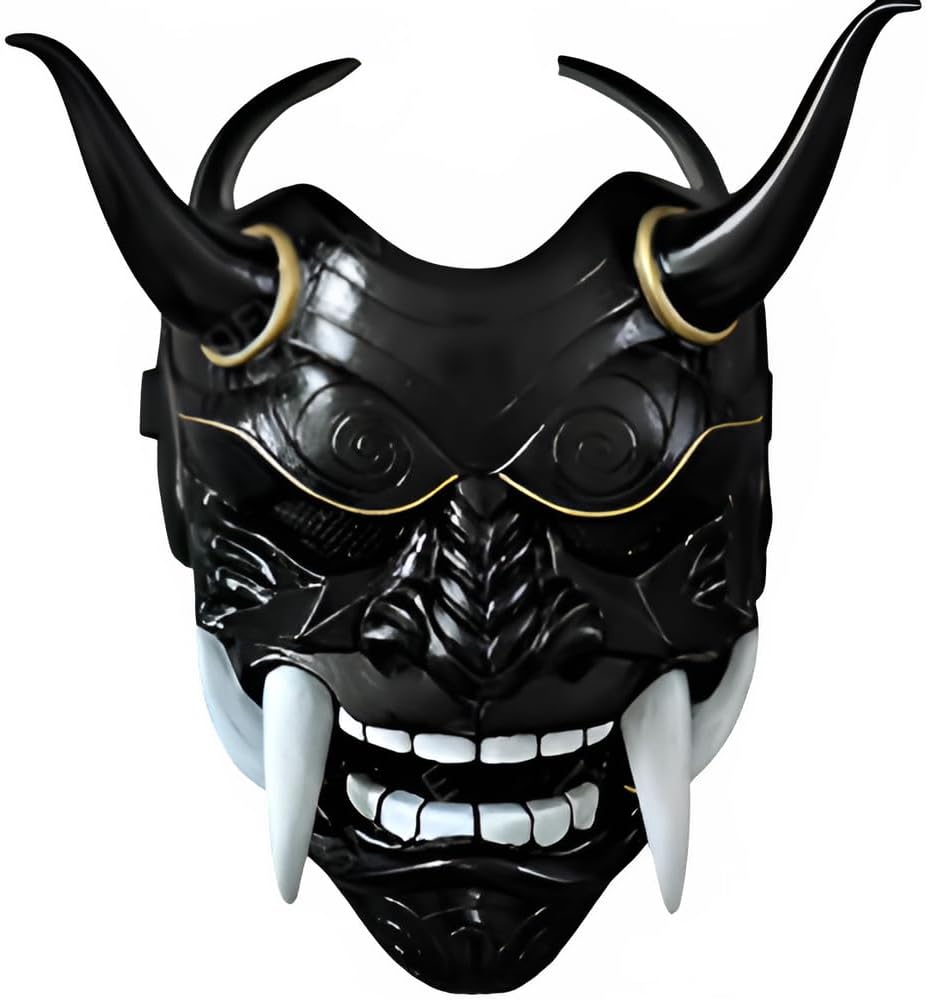 Demon Mask, Scary Demon Mask, Realistic Mask, Cosplay Goods, Devil, Yo-Kai, Ghost, Unisex, Masquerade Party, Halloween, Cosplay, Character, Setsubun Beans, Festival Cosplay, Ghost Mask, Cosplay Goods