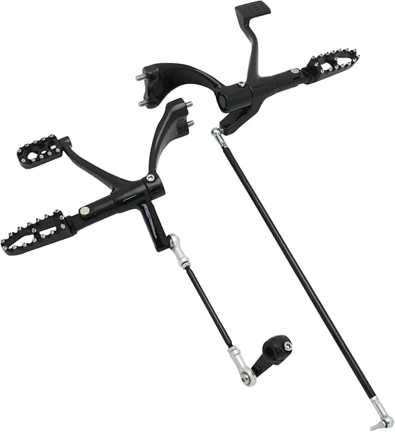 Motorcycle Black Forward Controls Complete Kit Pegs Levers Linkages for Harley 2004-2013 Sportster XL 883 1200 Forty Eight XL883 XL1200