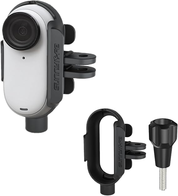 Camera Mount Adapter Frame for Insta360 GO 3/GO 3S Action Camera, with 1/4' Thread Adapter