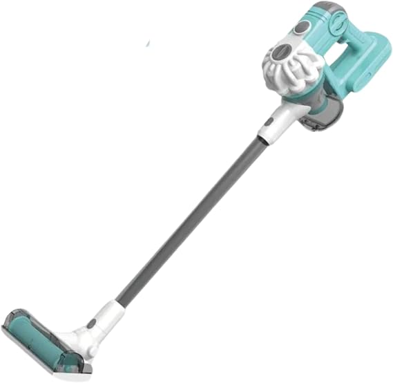 Giffy / Oyuncak Pilli Model Çekme Ve Süpürme Özellikli Dikey Süpürge 78 Cm Gerçekçi Oyuncağım 3 Başlıklı 2 Farklı Renk Seçeneği (Pembe-Mavi) (mavi)