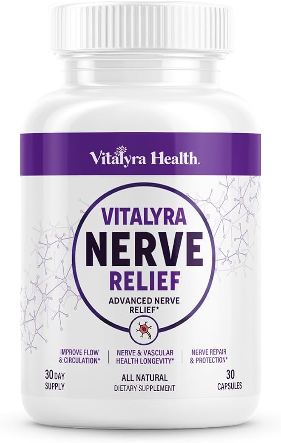 Vitalyra Nerve Support - Alpha Lipoic Acid, Magnesium & CoQ10, Vegan