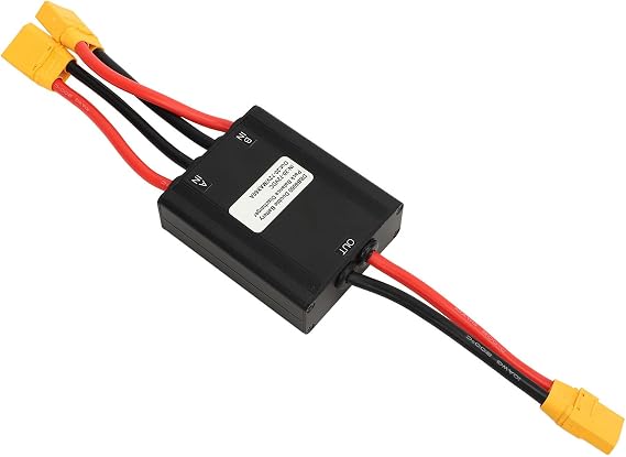 Tbest Electric Double Battery Discharge Converter,Dual Battery Pack Switch Balancer 20V to 72V Dual Battery Parallel Module Adapter for Replacement (60A)