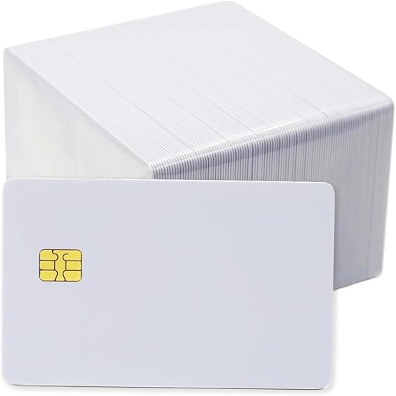10PCS ISO PVC IC with chip SLE4442 Blank Smart Card Contact IC Card Security Blank Non Printing