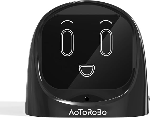 Smart AI Car Chat Robot, Voice Activated Assistant with Custom Personality, Hands-Free Driving Co-Pilot, in-Car & Home Use, Interactive Companion Robot, Black