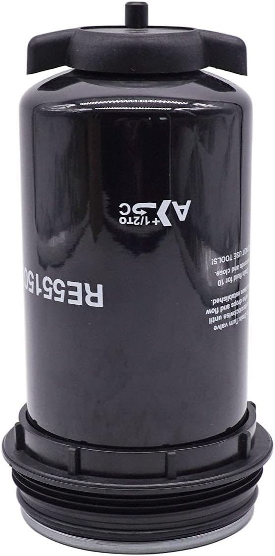 RE551507 Fuel Filter Element compatible with John Deere 1010G 310L 4045 444K 5090R 5100R 5155R 6145R