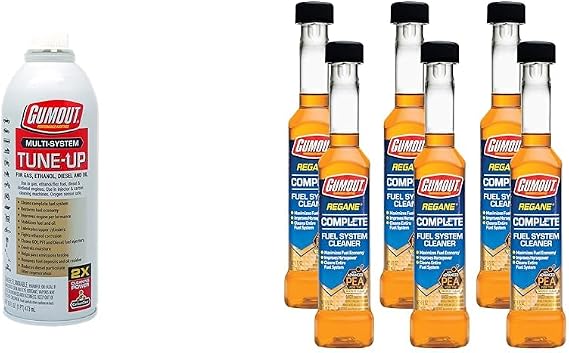 Gumout Multi-System Tune-Up 16 oz. + Regane Complete Fuel System Cleaner 6 oz. (6-Pack) Performance Bundle