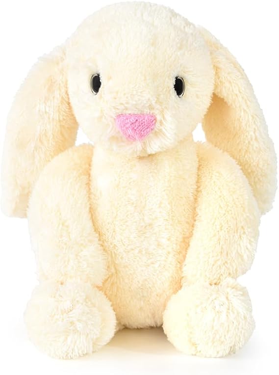 Özgüner Oyuncak Peluş Tavşan 40 cm Uzun Kulaklı Yumuşak Uyku Arkadaşı, Ponçik Sarkık Kulaklı Doldurulabilir Tavşan Oyuncak