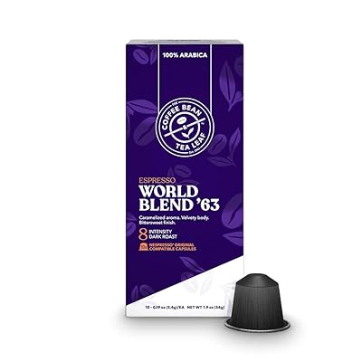 CBTL Espresso Original Compatible Coffee Pods, Capsules, World Blend Medium Roast,10ct