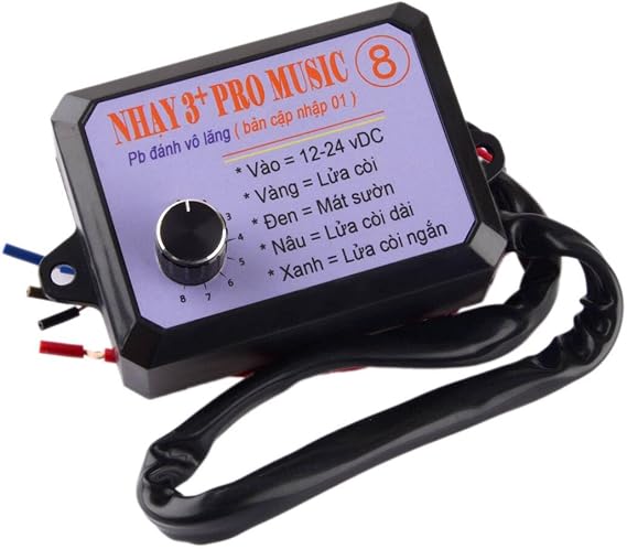 beler 12-24V 8Tones Nhay 3+Pro Music Rapid Horn Relay Controller Fit for Motorcycle Car Marine Boat