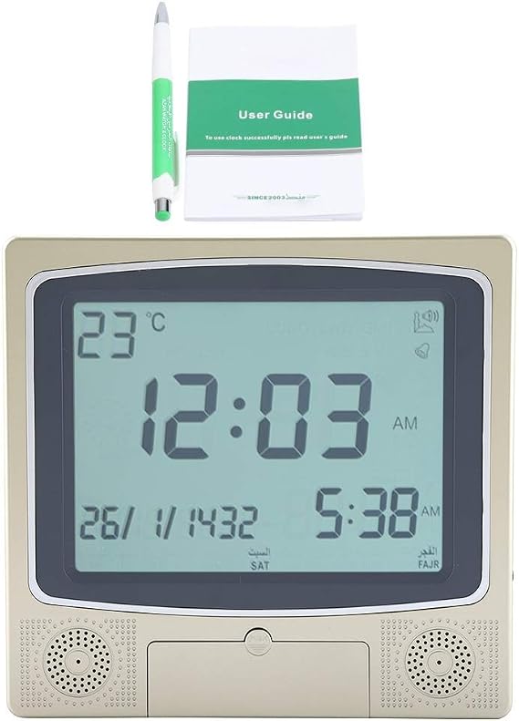 Digital Automatic Islamic Muslim Prayer Azan Alarm Clock Table Desk Clocks larm LCD Clock Decorative Clock