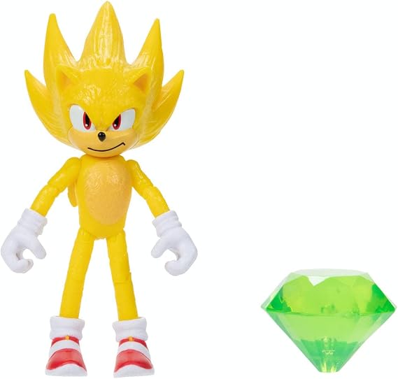 Sonic the Movie Sonic VS Knuckles 4" Action Figure Wave 2 Super Sonic
