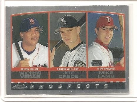 2000 Topps Chrome Wilton Veras, Joe Crede & Mike Lamb RC Card #443