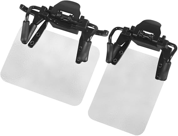 MiOYOOW Shooting Glasses Patch, 2PCS 180 Rotating Archery Glasses Blocking Archery Aim Assistance Accessories for Outdoor