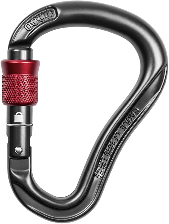 OCUN Eagle HMS Screw & Twist Carabiner for Rock Climbing, Belaying and Rappelling