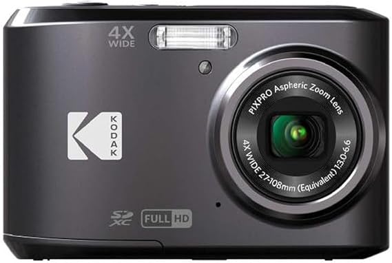 Kodak PIXPRO Friendly Zoom FZ43-BK 16MP Digital Camera with 4X Optical Zoom and 2.7" LCD Screen (Black)